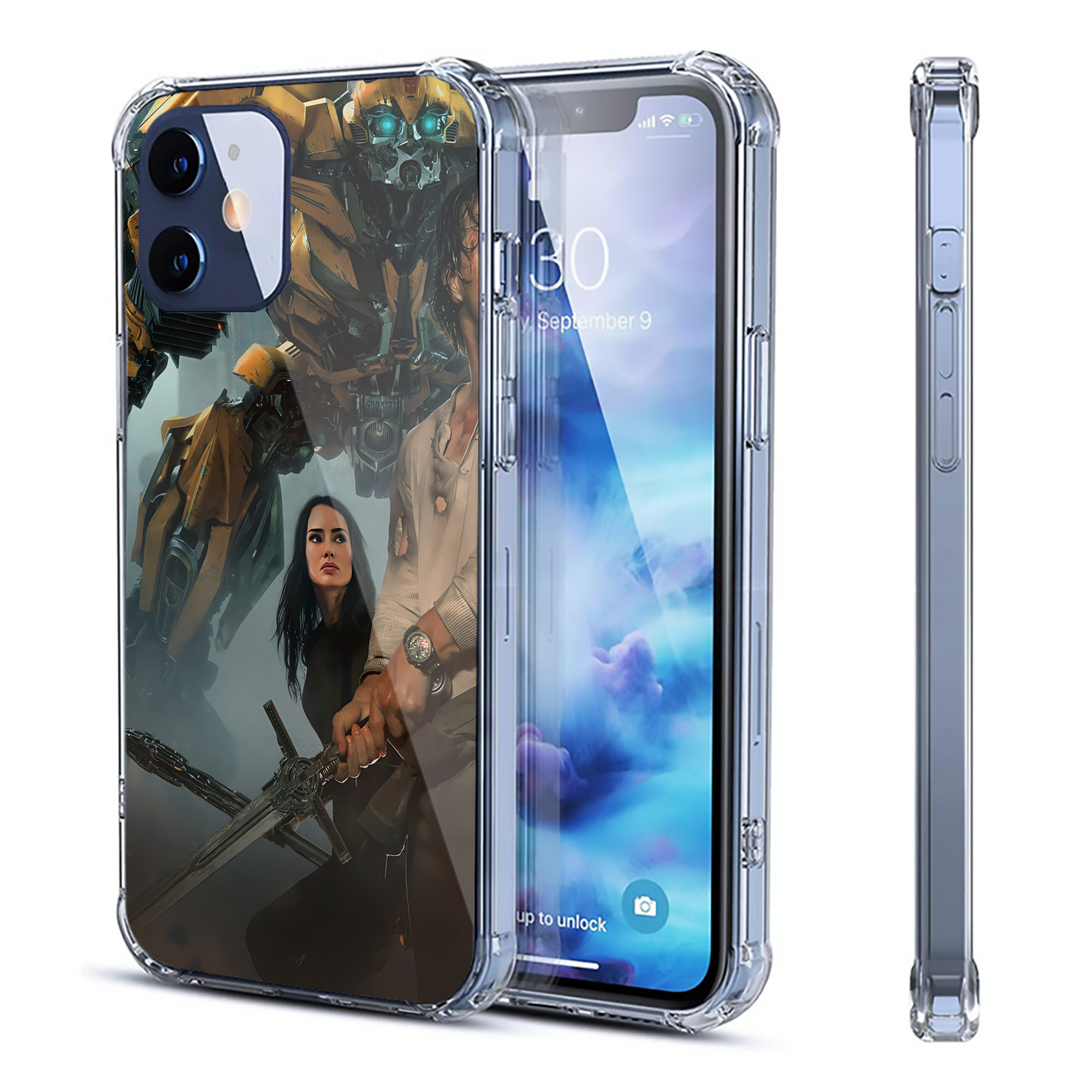 （画像用） Transformers トランスフォーマー 【iPhone 12シリーズ対応】透明スマホケース（クリアソフトケース）